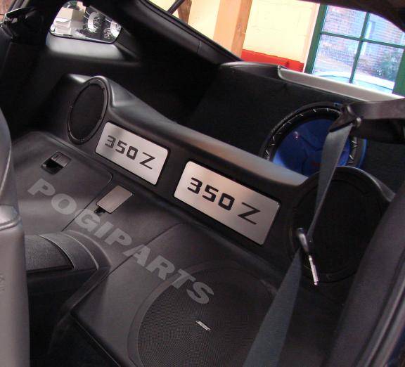 Storage compartment behind the seats, cutout 350Z