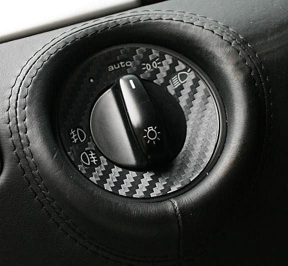 Carbon-look light switch
