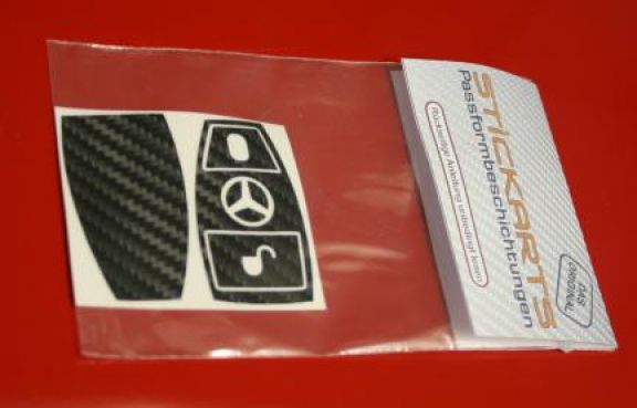 FB MB 007 Carbon Look Mercedes 2 Button