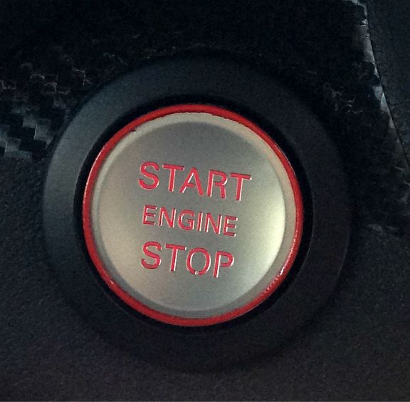 1 red aluminum ring, S1-style start button