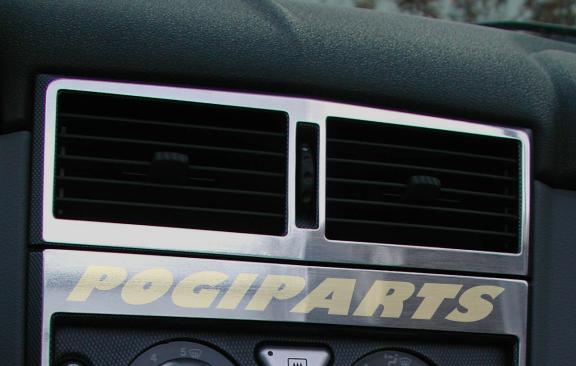 Air vents, centered, frame