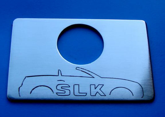 Zierblende Handschuhfach Gravur SLK Bild