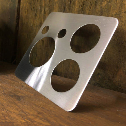 19 Zierblende echt Aluminium Warnblinker