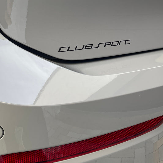 18. Aufkleber Clubsport Heck