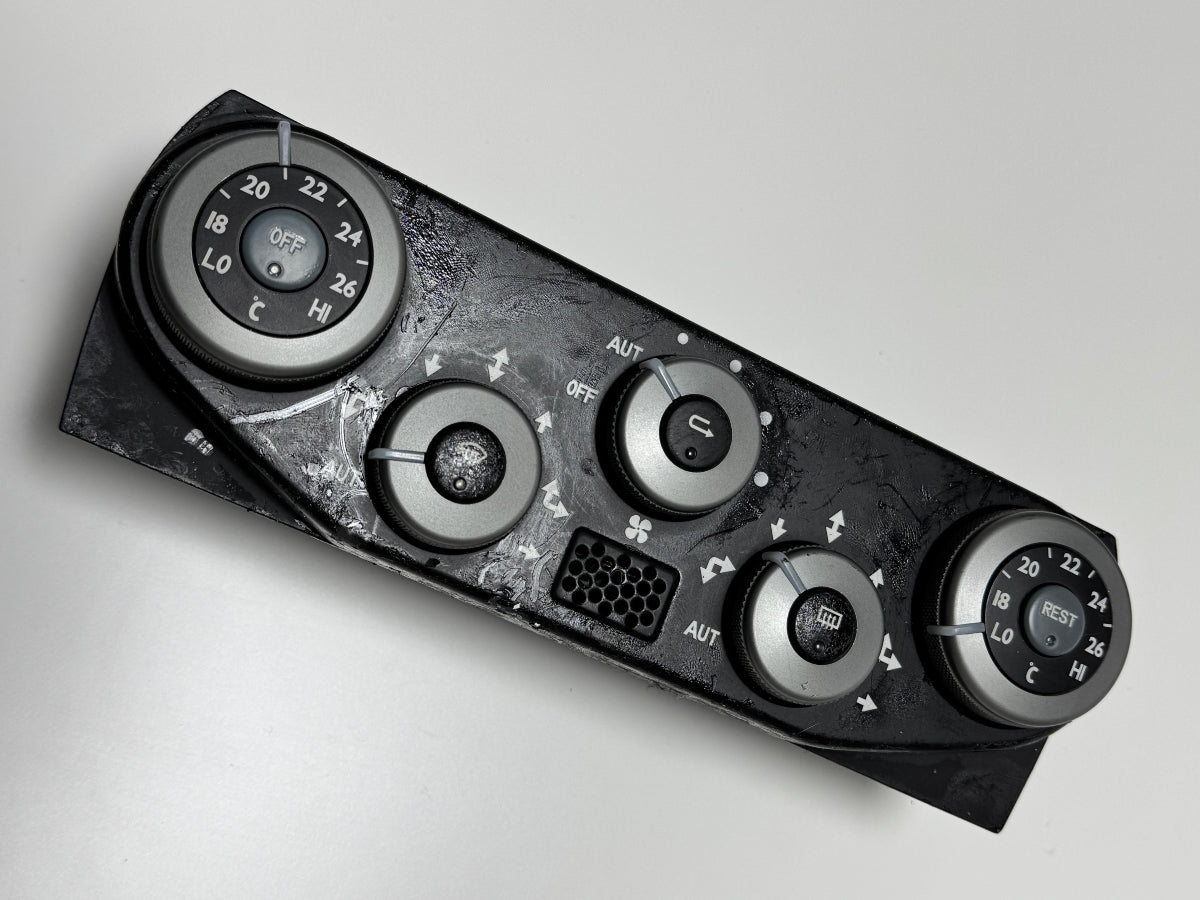 Soft-touch coating restoration for climate control panel