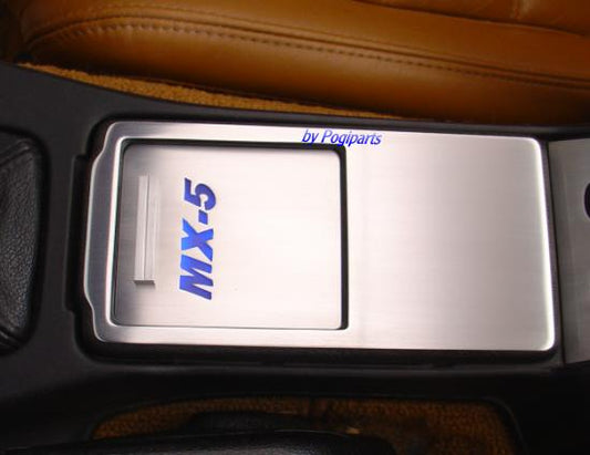 Abdeckung + Schiebeklappe mit Leuchtschriftzug MX5" im Set"