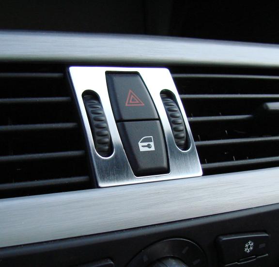 Decorative trim between the air vents