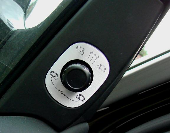 Decorative trim mirror adjustment