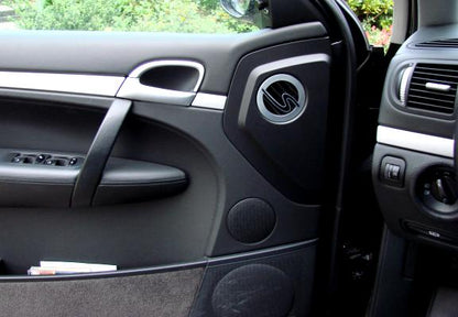 Decorative trim for door air duct