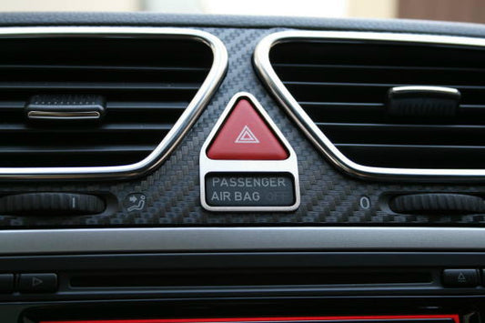 Zierblende Warnblinklichtschalter Aluminium