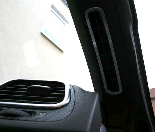 2 zierrahmen Defroster A-Säule Aluminium