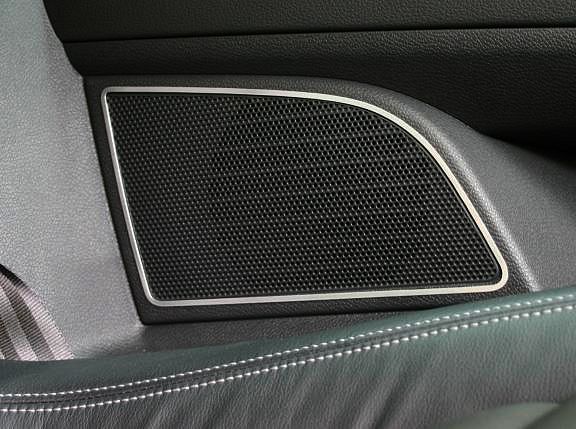 4 Zierrahmen Lautsprecher hinten Aluminium