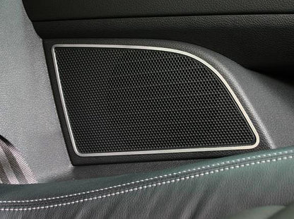 4 Zierrahmen Lautsprecher hinten Aluminium