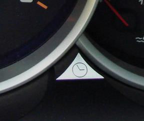 2 decorative trim pieces for speedometer reset with engraving