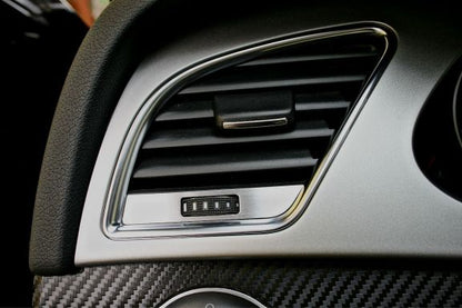 3 Aluminium Zierblenden Lüftungsdüsenverstellung