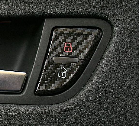 Carbon-look coating for A4/A5 door lock