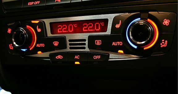 1 Aluminium Zierblende Klimaanlage (Nicht für FL)