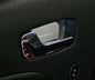 2 decorative trim pieces for door handle inserts