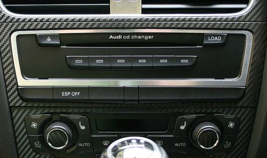 1 Aluminium Zierrahmen CD-Wechsler oder Multimediaschacht