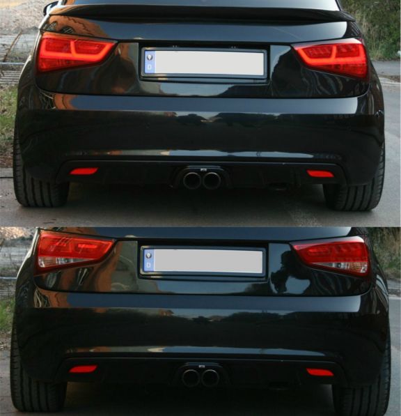 2x coating of the white areas of the taillight