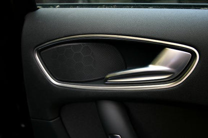 2 Aluminium Zierrahmen für Türöffner hinten