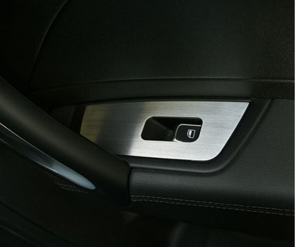 2 Aluminium Zierrahmen für Fensterheber vorne (coupe)