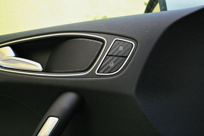 2 Aluminium Zierrahmen für Türknöpfe vorne