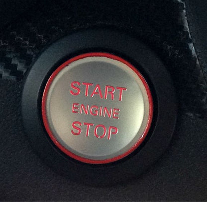 1 red aluminum ring, S1-style start button