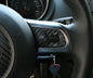 Carbon-look coating for the multifunction buttons on the steering wheel spoke