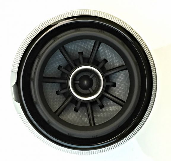 Carbon silver sticker set for air vents in RS LOOK