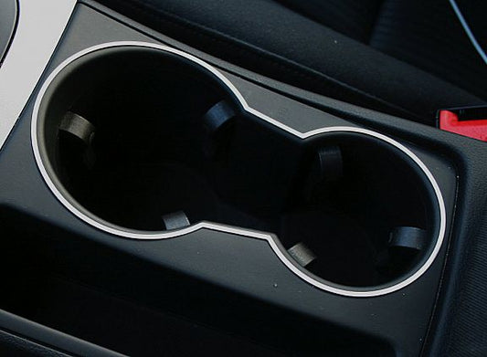 1 Aluminium Zierrahmen Becherhalter Mittelkonsole
