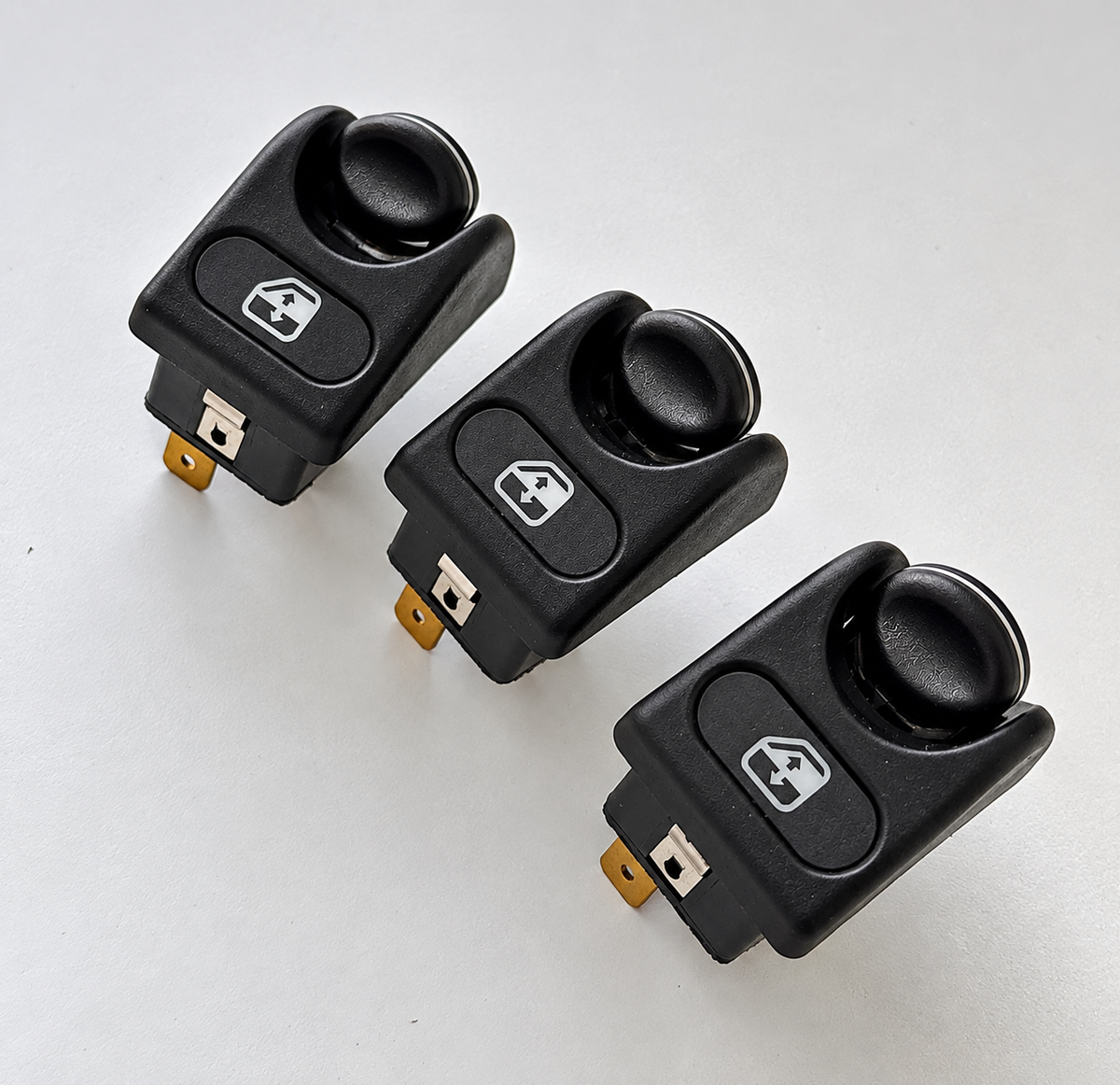 Soft-touch paint restoration window switch