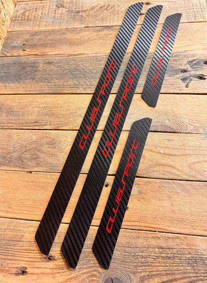 09d. Clubsport red door sill strips front + rear 4 pcs.