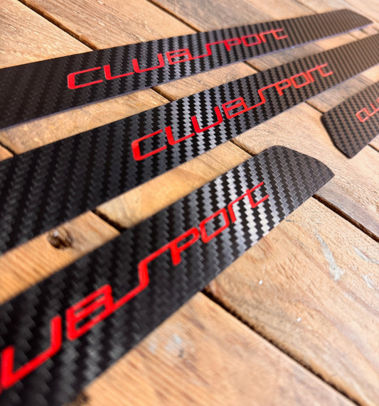 09d. Einstiegsleisten Clubsport rot vorne + hinten 4st.