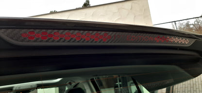 14. Aufkleber mit Schriftzug Bremslicht