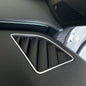 03a. Zierrahmen Defroster silber 2st