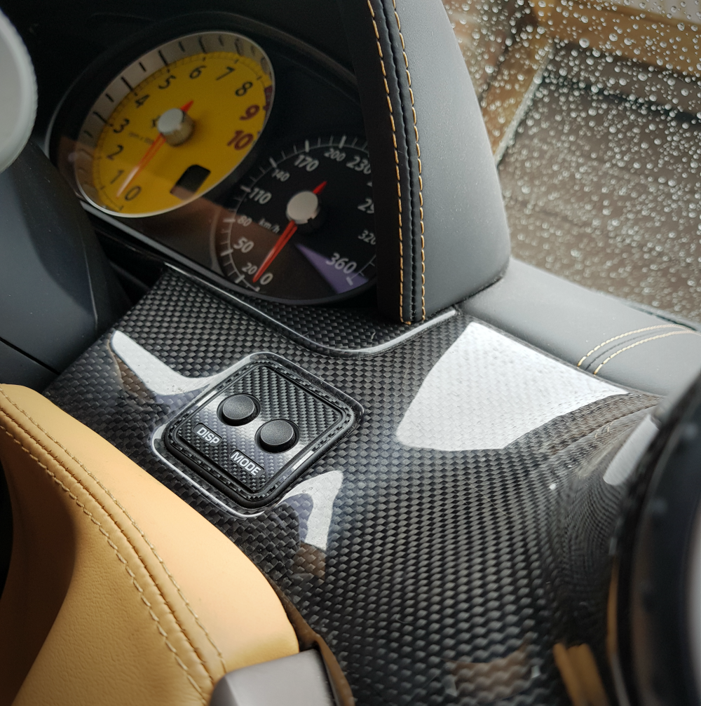F599-005 Zierblenden Echtcarbon Tachorückstellung