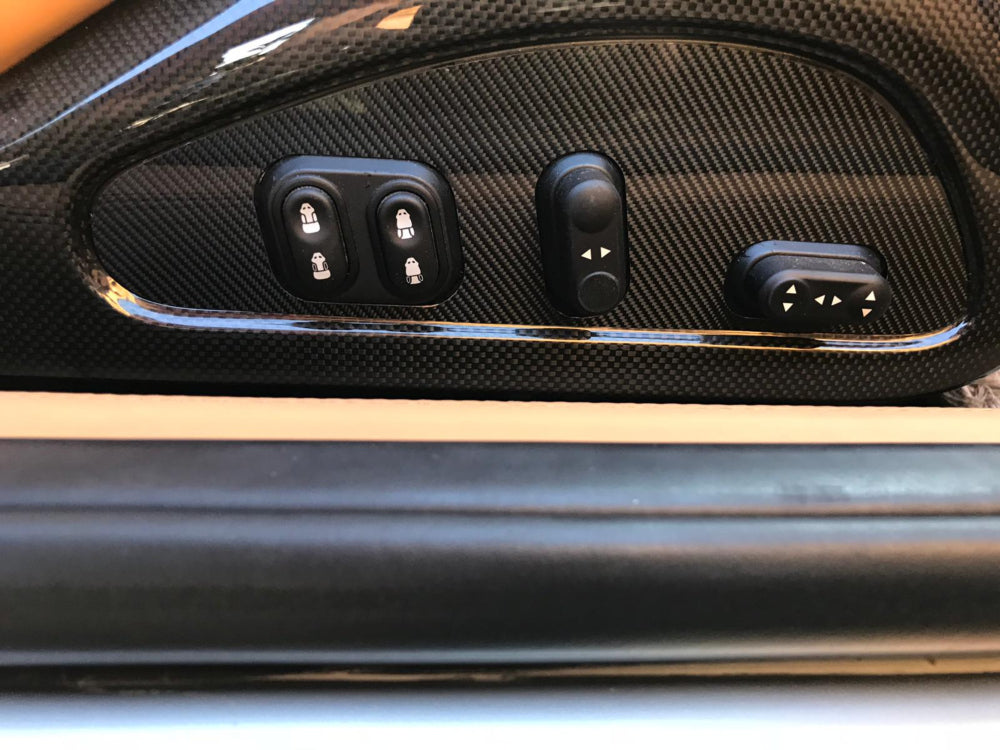 F599-025 Zierblenden Sitzverstellung Carbon