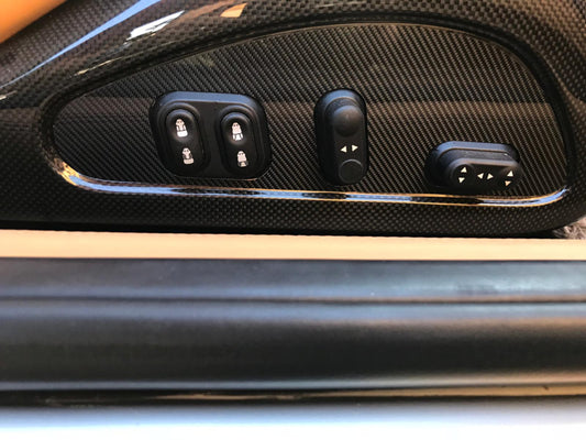 F599-025 Zierblenden Sitzverstellung Carbon