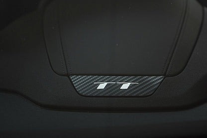 1 decorative trim piece on the instrument binnacle with carbon look  TT logo